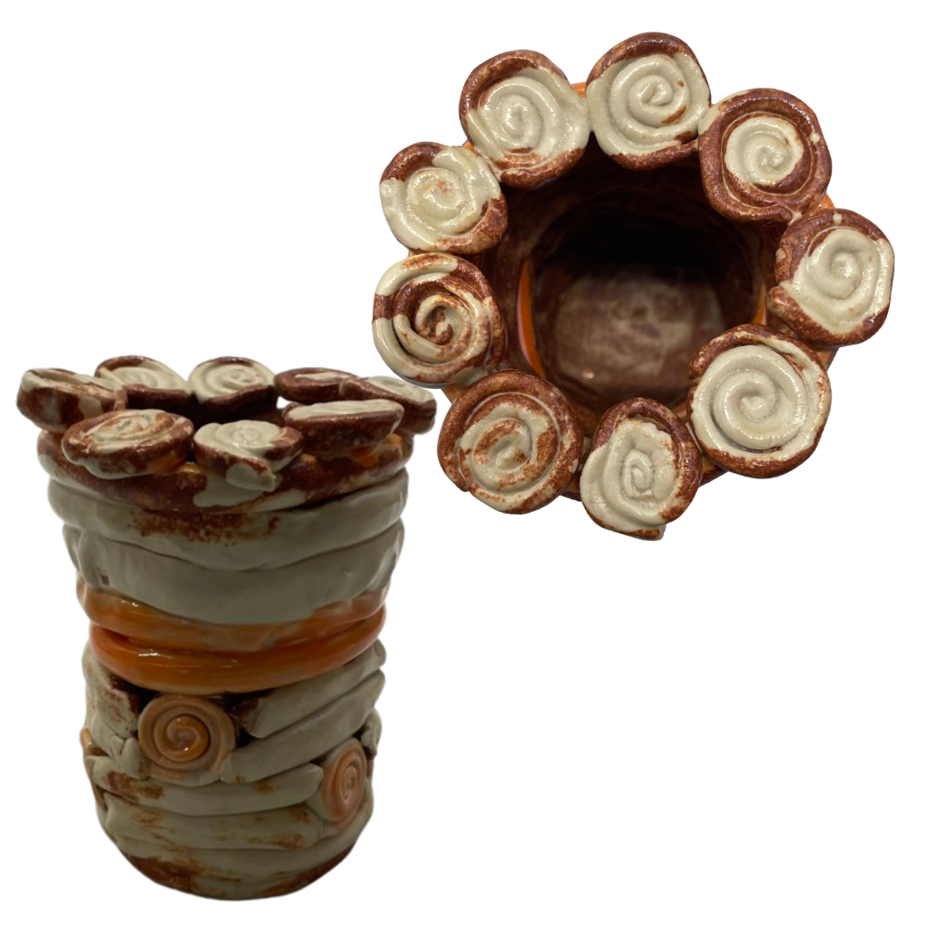 swirly coil vase