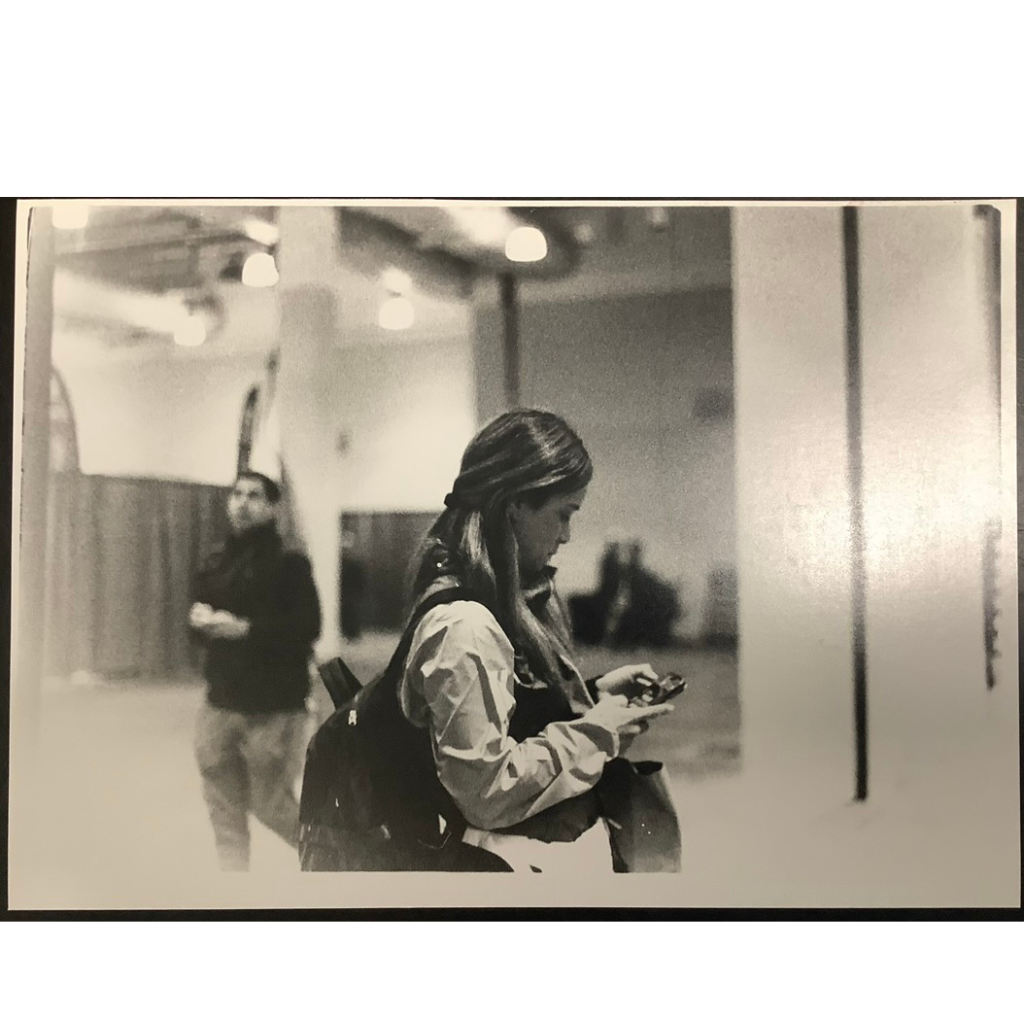 girl at boston marathon conference